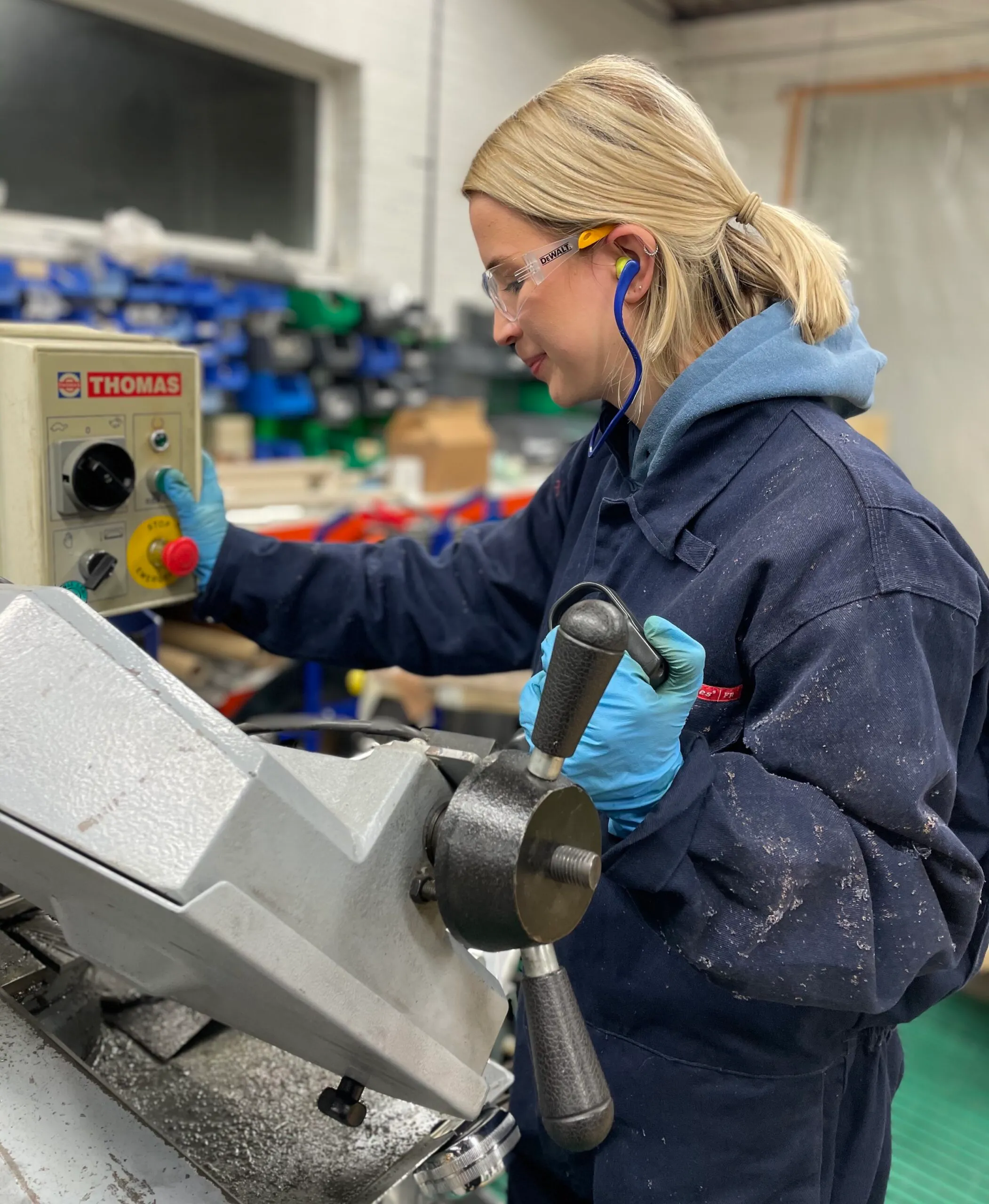 Timeless engineering cutting lengths of shaped tubing to size for a bespoke job