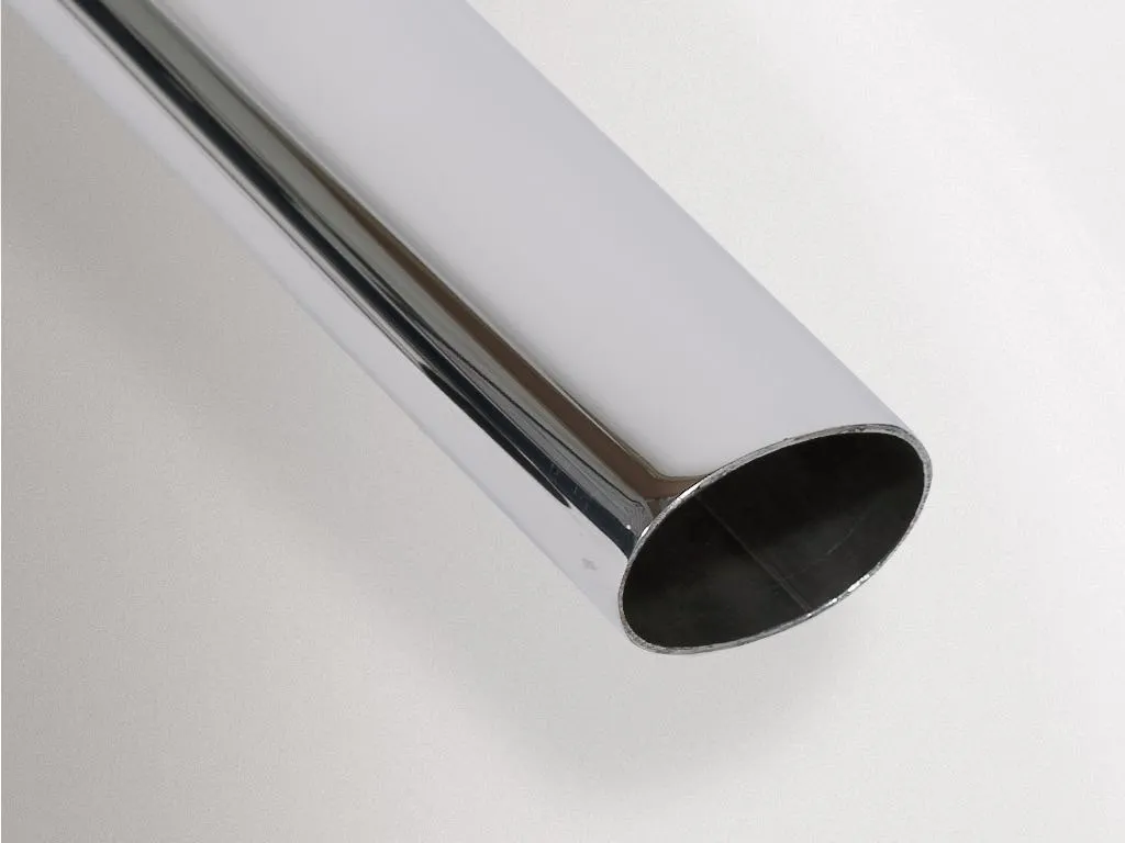Mirror polished stainless steel oval tubing